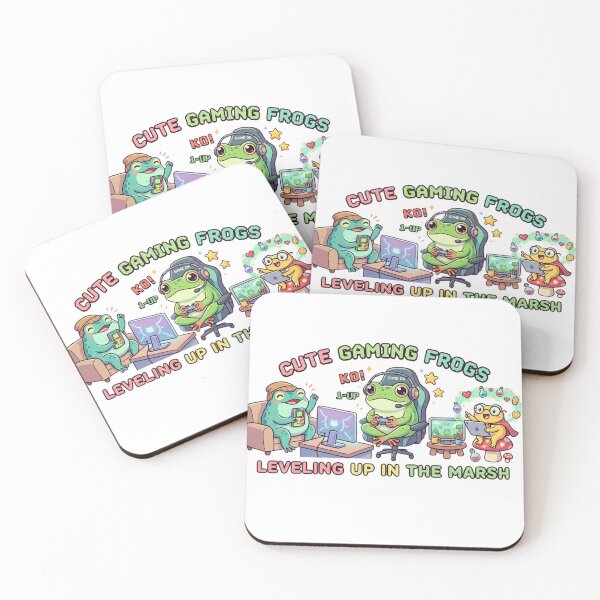 Item preview, Cute Gaming Frogs | Leveling Up in the Marsh Cozy Gamer Aesthetic designed and sold by Wear Sculpt.