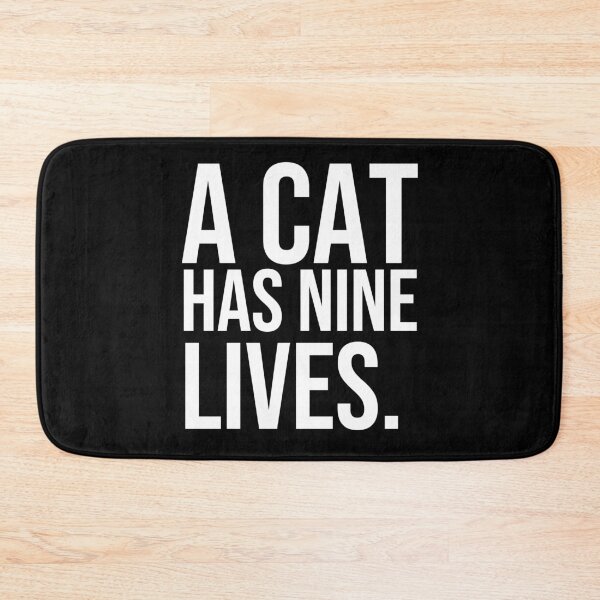 Item preview, A cat has nine lives quotes for cats lovers designed and sold by Pikkalo.
