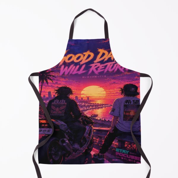 Item preview, Sunset Drift Duo | Retro Anime Sunset Aesthetic Ride designed and sold by UnknownFrame.