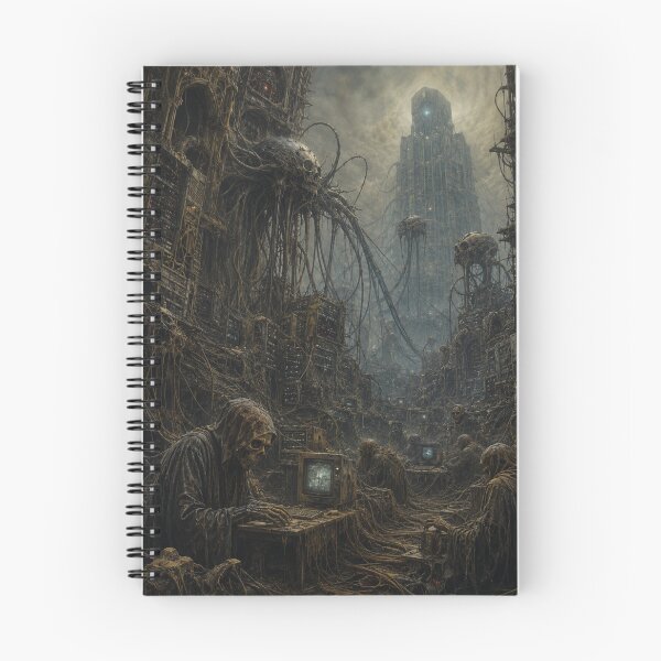 Item preview, The Last IT Civilization | Dark AI Dystopian Cyberpunk Art designed and sold by Mladen Rudonja Studio.