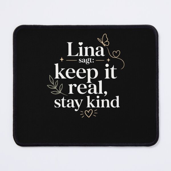 Item preview, Lina says: keep it real, stay kind. designed and sold by FreshPixelArt.