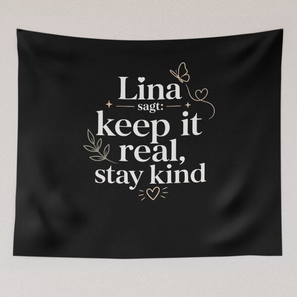 Item preview, Lina says: keep it real, stay kind. designed and sold by FreshPixelArt.