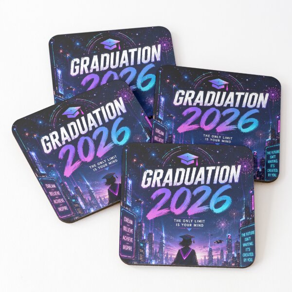 Item preview, Graduation 2026 Neon Future City Design designed and sold by KnitOfShadoF.
