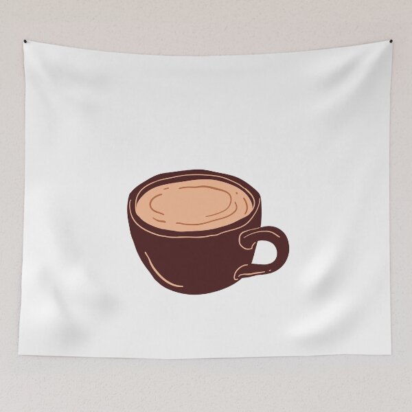 Item preview, Cute Coffee Cup Sticker | Minimal Coffee Aesthetic Design | Cozy Cafe Lover Art designed and sold by MAStrends.