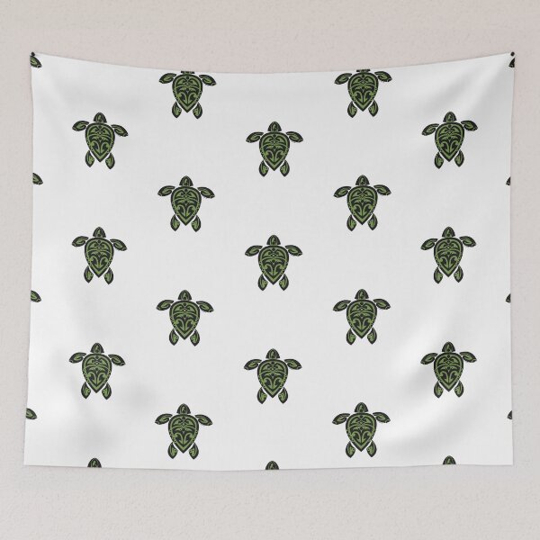 Item preview, Black & Green Tribal Turtle Tattoo designed and sold by srwdesign.