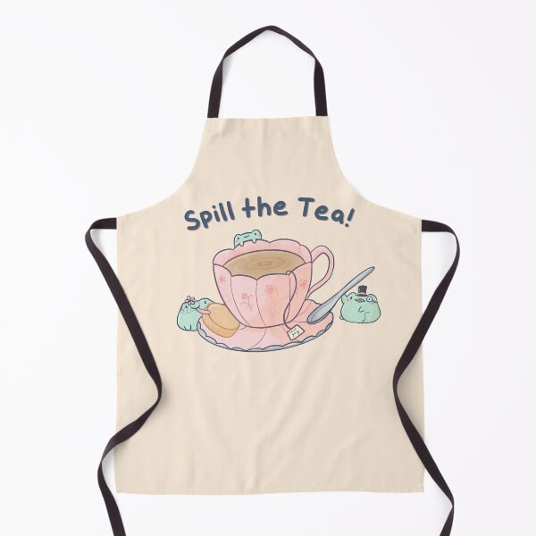 Item preview, Spill the Tea! - Cute Dapper Frogs with Tea Cup designed and sold by ShyHomebodyClub.