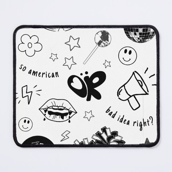 Item preview, Black Doodle Aesthetic – Y2K Heartbreak Minimal Alt Girl Design designed and sold by romelleworks.