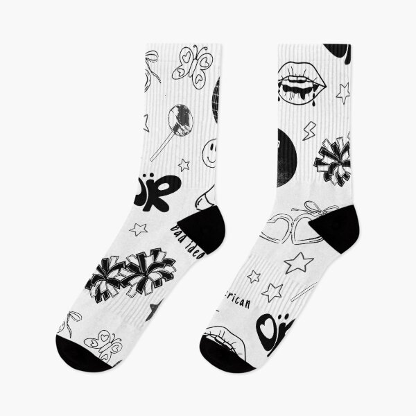Item preview, Black Doodle Aesthetic – Y2K Heartbreak Minimal Alt Girl Design designed and sold by romelleworks.
