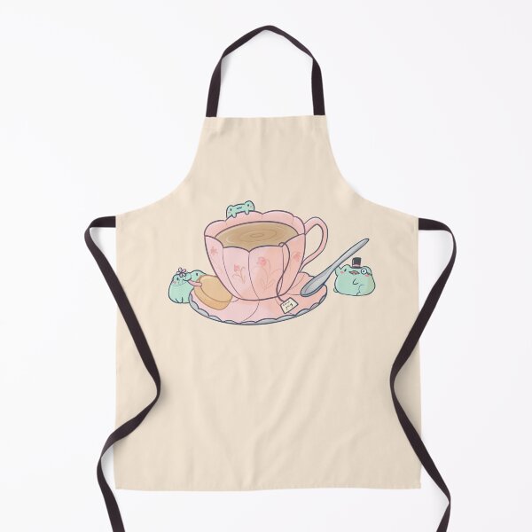 Item preview, Dapper Frog Tea Party - Cute Frogs with Tea Cup designed and sold by ShyHomebodyClub.