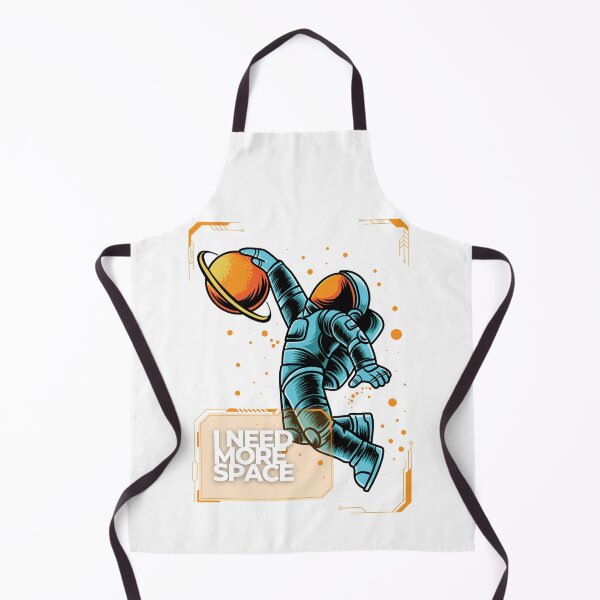 Item preview, Basketball Spaceman Wall Art Print for Fans, astronaut dunk illustration, sci fi basketball decor, I Need More Space quote designed and sold by ChartGifts.