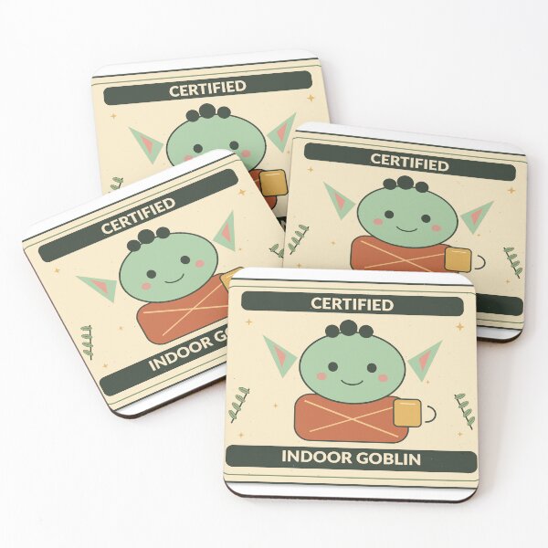 Item preview, Certified Indoor Goblin – Cute Cozy Introvert Humor Design designed and sold by Cozy Oddities Studio.