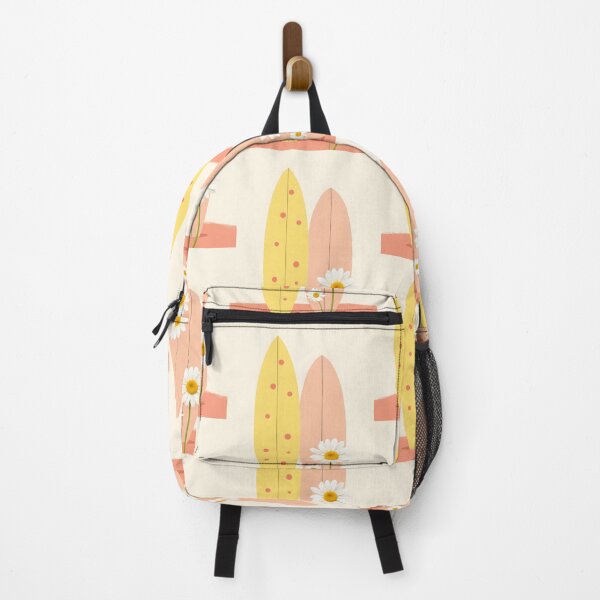 Item preview, Pastel Surf Vibes – Pink & Yellow Surfboards with Daisy designed and sold by PeacefulD-signs.