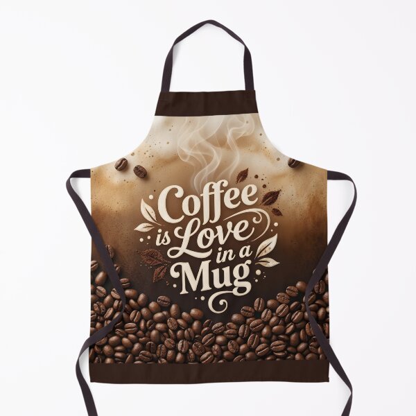 Item preview, Coffee is Love in a Mug Typography Art designed and sold by Sybille-Yates.