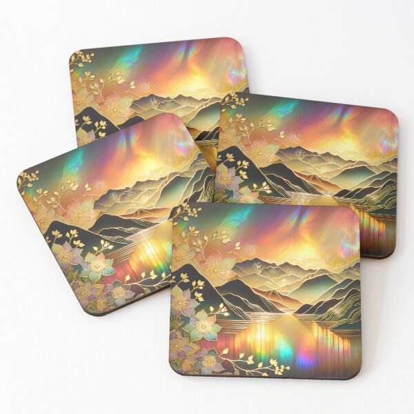 Item preview, Fantasy Mountains And Lake Illuminated By Northern Lights  designed and sold by DEC02.