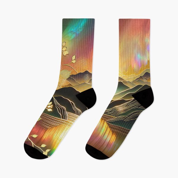 Item preview, Fantasy Mountains And Lake Illuminated By Northern Lights  designed and sold by DEC02.