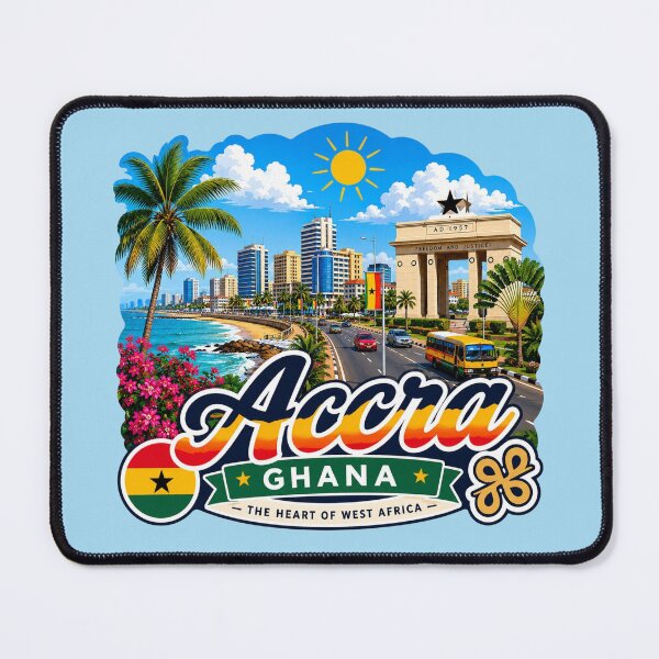 Item preview, Accra, Ghana - Tropical Coastal Design designed and sold by Myra365Art.