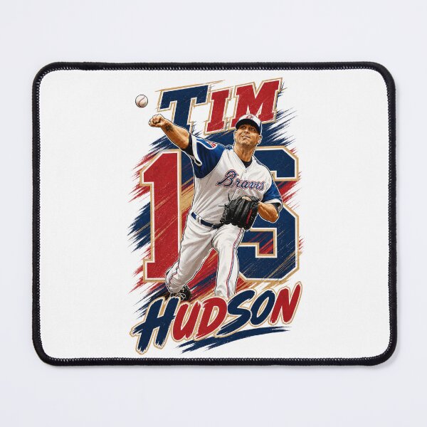 Item preview, ​Tim Hudson #15 - Atlanta Baseball Legend - Retro Pitcher Art designed and sold by Thogan0416.