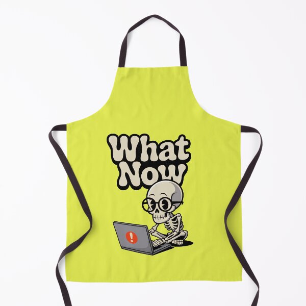 Item preview, What Now Funny Skeleton Coder Retro Programmer Design designed and sold by Raw Tigers.