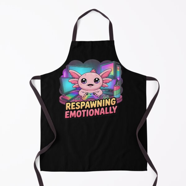 Item preview, Axolotl Gamer Respawning Emotionally Cute Animal Gaming Meme designed and sold by Fitswear.