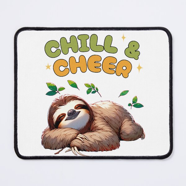 Item preview, Chill and Cheer Happy Sloth vibes designed and sold by Ranasko.
