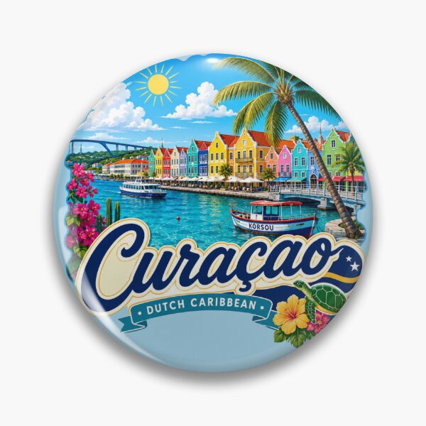 Item preview, Curaçao Dutch Caribbean Tropical Waterfront designed and sold by Myra365Art.