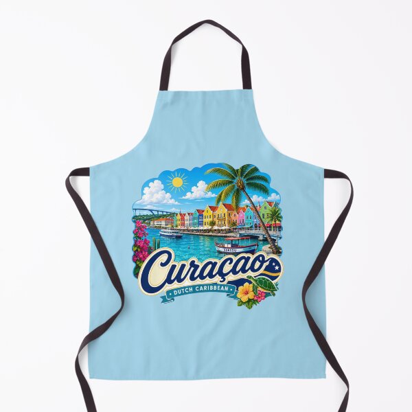 Item preview, Curaçao Dutch Caribbean Tropical Waterfront designed and sold by Myra365Art.