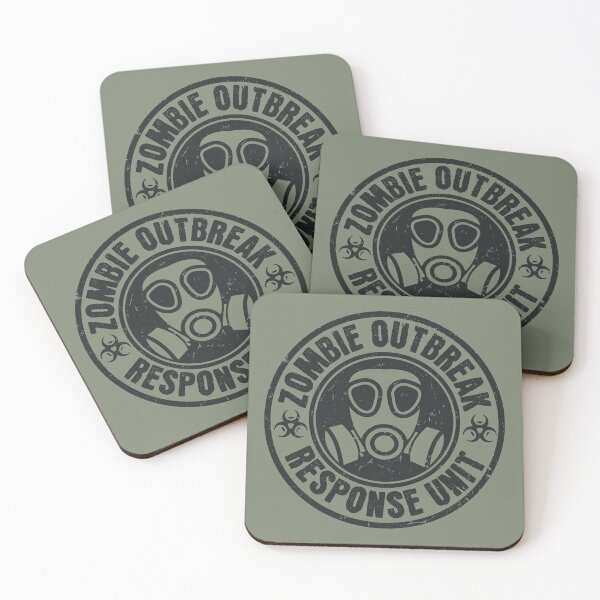 Item preview, Zombie Outbreak Response Unit Distressed Gas Mask Seal designed and sold by AnAzArt.