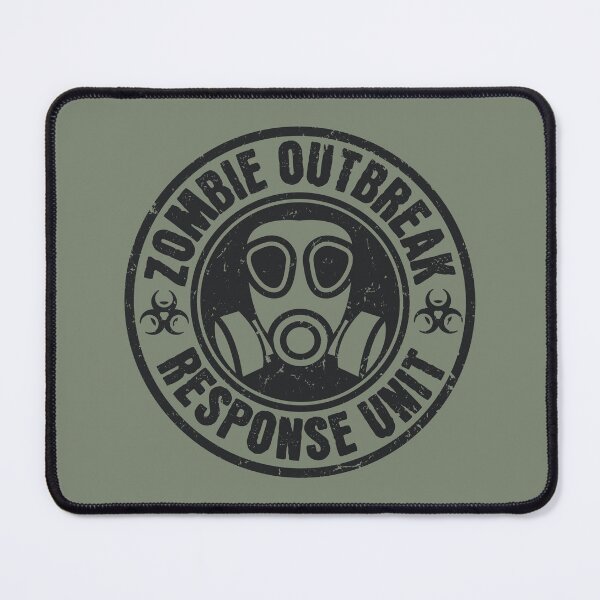 Item preview, Zombie Outbreak Response Unit Distressed Gas Mask Seal designed and sold by AnAzArt.