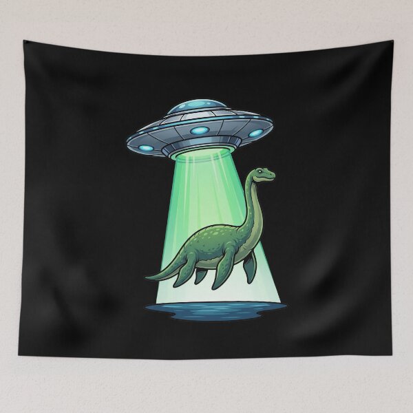 Item preview, UFO beams monster from Loch Ness designed and sold by ReneMM.