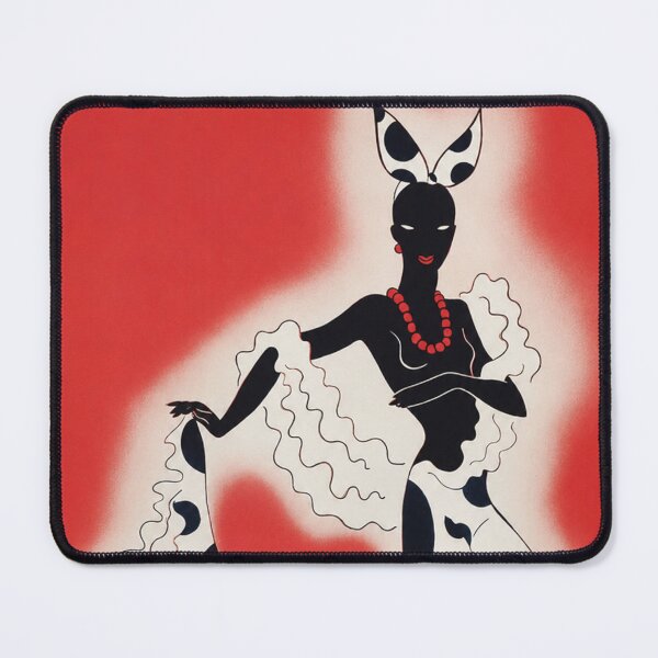 Item preview, Art Deco Illustration Polka Dot Flamenco Dancer for Vintage Poster Art Lovers designed and sold by RickE.