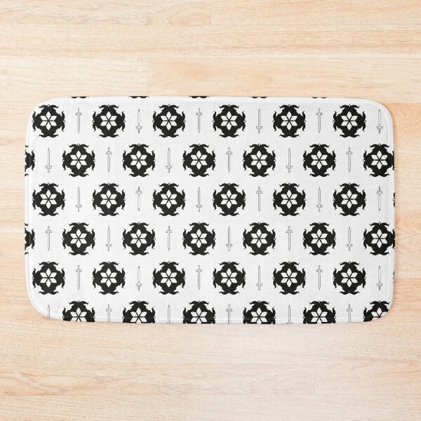 Item preview, Flower Knight Pattern - Black and White designed and sold by Daniel Bevis Design.