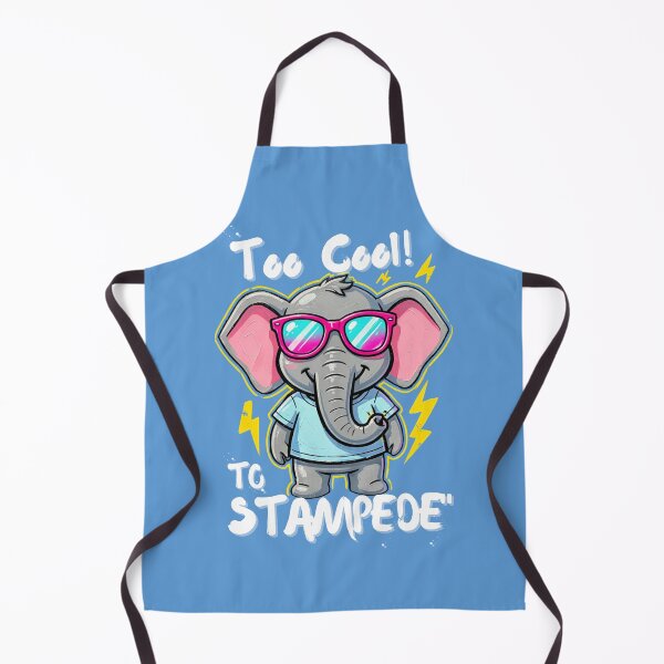 Item preview, Too Cool to Stampede – Neon Elephant Streetwear Design designed and sold by CallisC-Arts.