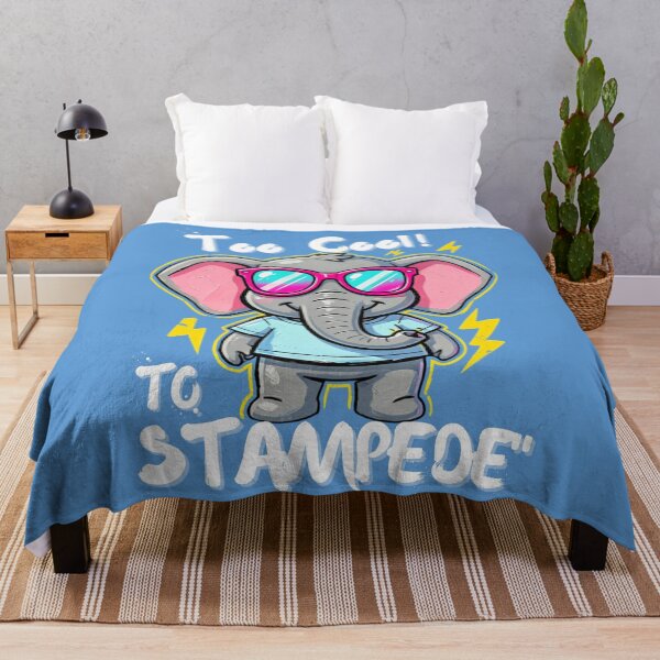 Item preview, Too Cool to Stampede – Neon Elephant Streetwear Design designed and sold by CallisC-Arts.
