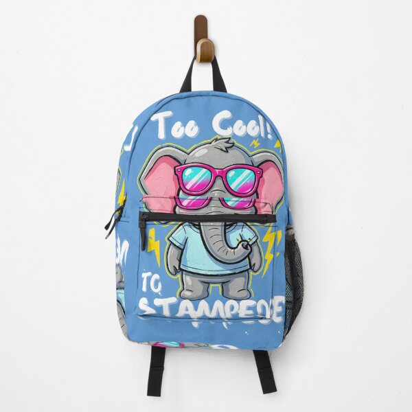 Item preview, Too Cool to Stampede – Neon Elephant Streetwear Design designed and sold by CallisC-Arts.