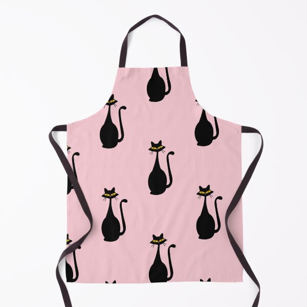 Item preview, Black Cat on Pink Background designed and sold by Sweet Sketches.