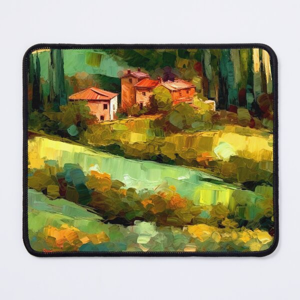 Item preview, Italian Rural Hills Countryside Colorful Landscape Digital Art designed and sold by DEC02.