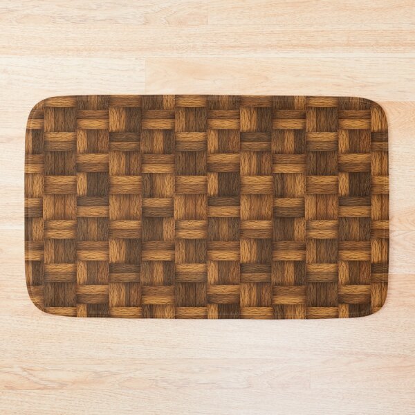 Item preview, Rustic Woven Wood Pattern Parquet Texture designed and sold by NicolasGlowArt.