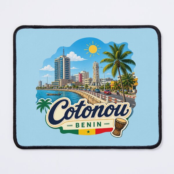 Item preview, Cotonou, Benin Tropical Waterfront designed and sold by Myra365Art.