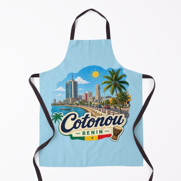 Item preview, Cotonou, Benin Tropical Waterfront designed and sold by Myra365Art.