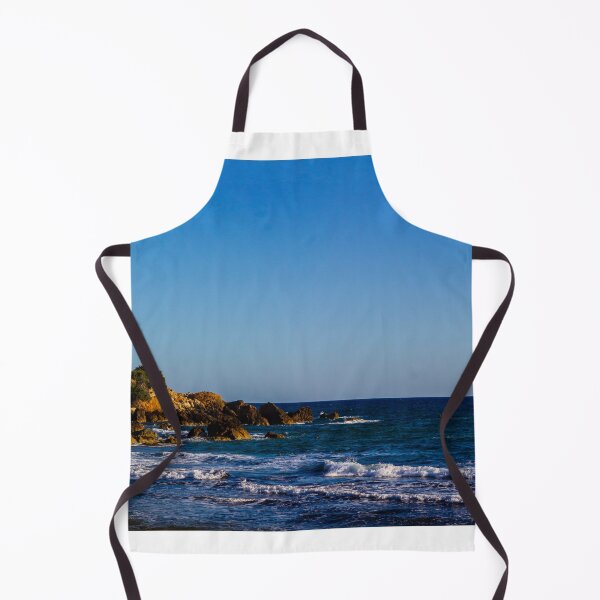 Item preview, Panoramic Rocky Beach and Cliff Coastline With Blue Sea Waves Under Clear Sunny Sky designed and sold by Nmallia.