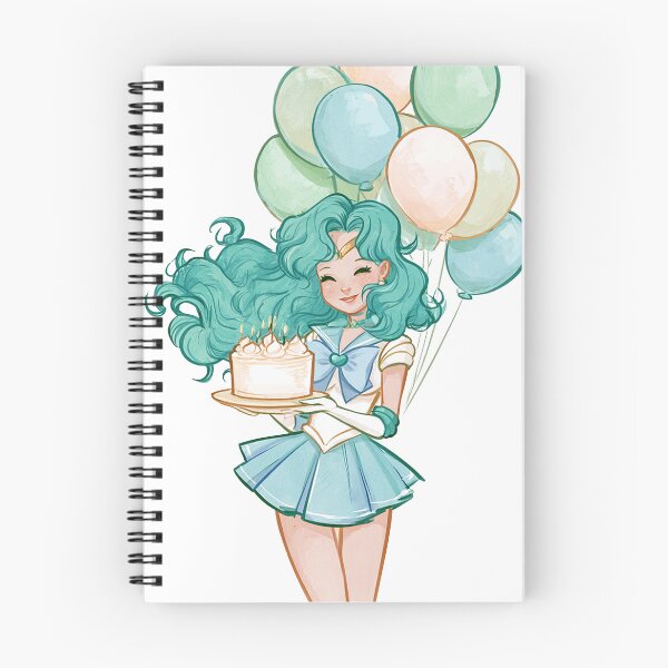 Item preview, Sailor Neptune birthday cake party card designed and sold by spiritedmuse.