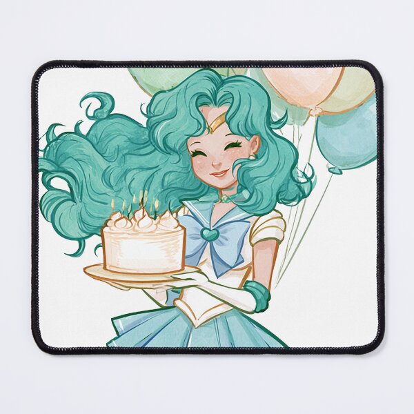 Item preview, Sailor Neptune birthday cake party card designed and sold by spiritedmuse.