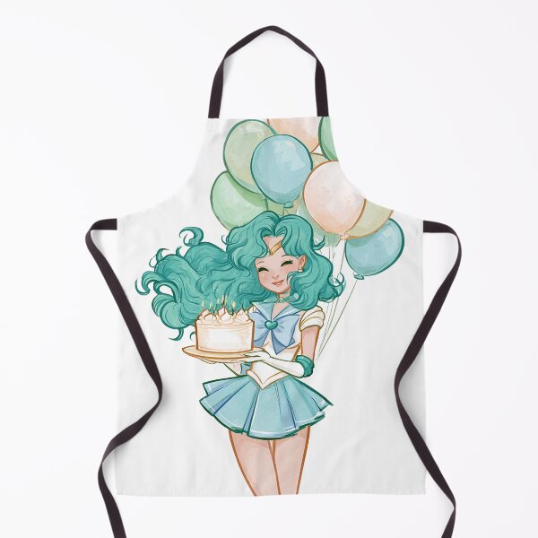 Item preview, Sailor Neptune birthday cake party card designed and sold by spiritedmuse.