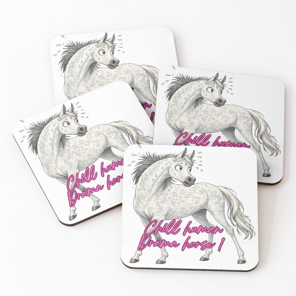 Item preview, Design "chill human, drama horse" designed and sold by petsfamilyart.