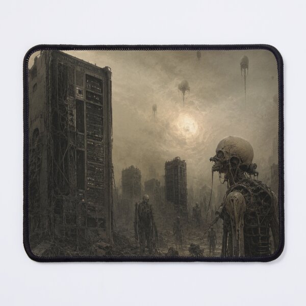 Item preview, Post-Human AI Apocalypse | Dark Surreal Tech Dystopia Art designed and sold by Mladen Rudonja Studio.