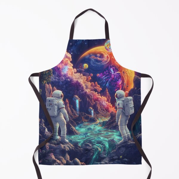 Item preview, Cosmic Voyage: Astronauts and Giant Purple Planet designed and sold by LuminousFoundry.