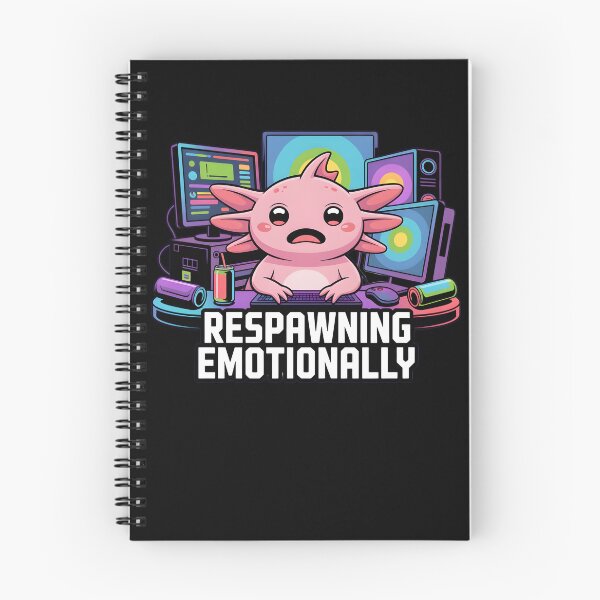 Item preview, Respawning Emotionally Cute Axolotl Gamer Meme designed and sold by Fitswear.