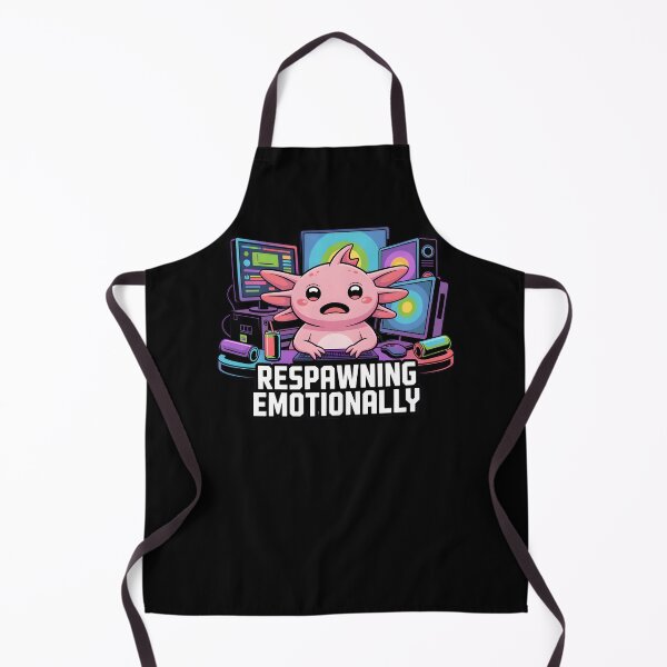 Item preview, Respawning Emotionally Cute Axolotl Gamer Meme designed and sold by Fitswear.