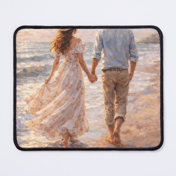 Item preview, Romantic Walk by the Sea designed and sold by JcAbstractArt.