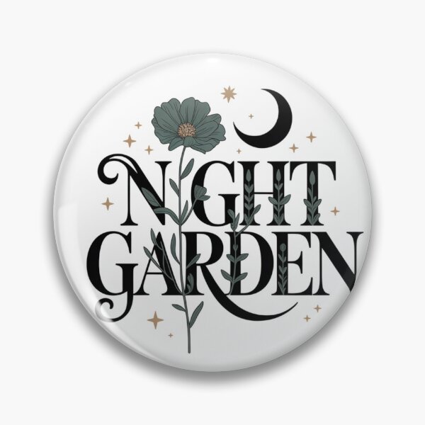 Item preview, Night Garden Celestial Botanical Typography Design designed and sold by FusiTink.